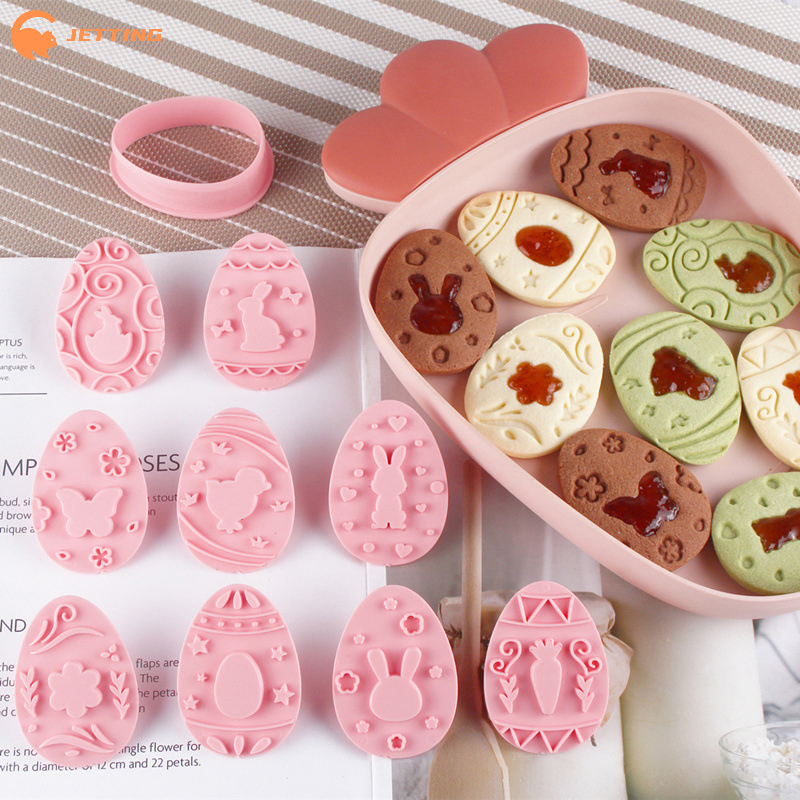 Bunny Cake Mold - (New) 9Pcs/Set Easter Rabbit Biscuit Mold