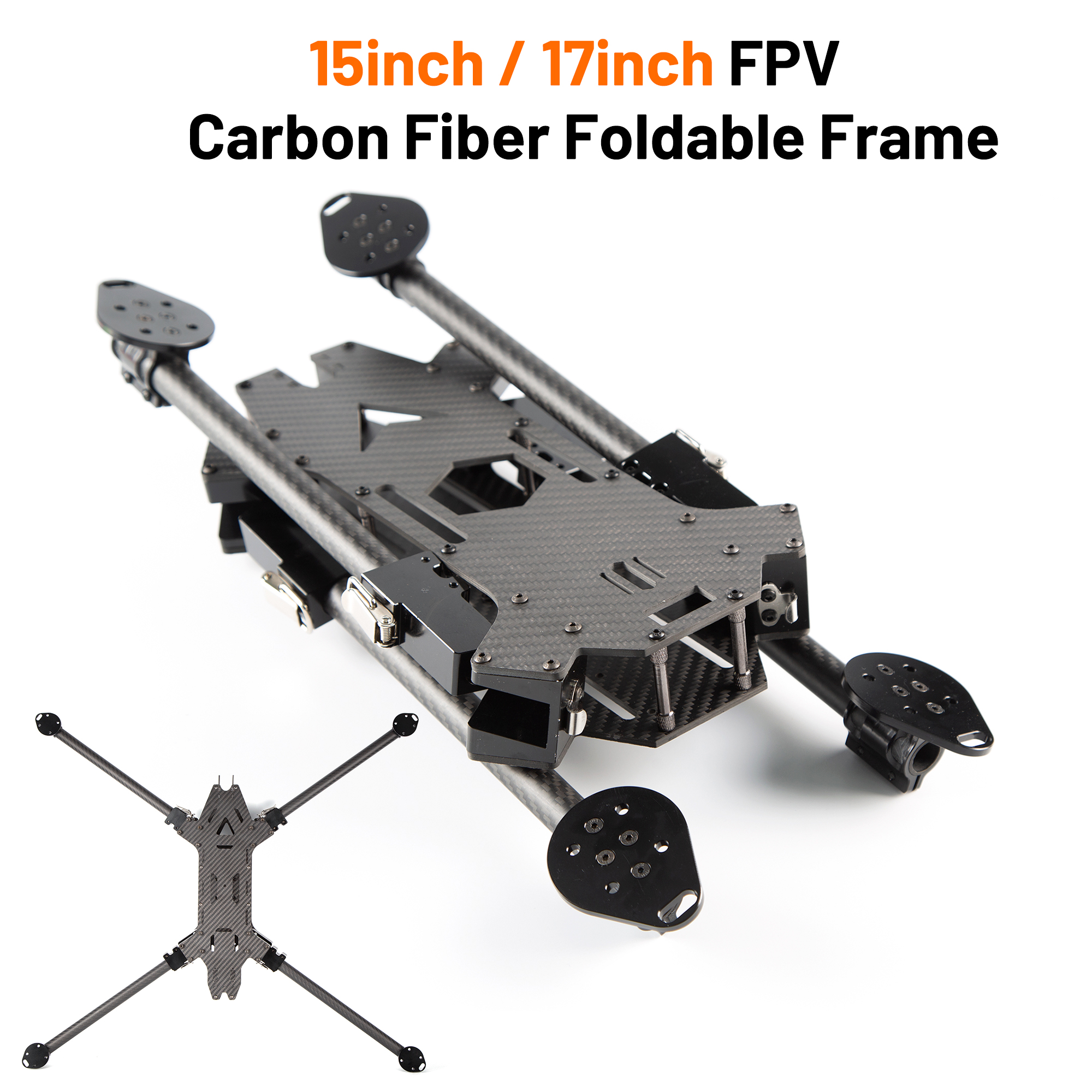 Crepe Pan Carbon - 15inch /17inch FPV Carbon Fiber Foldable