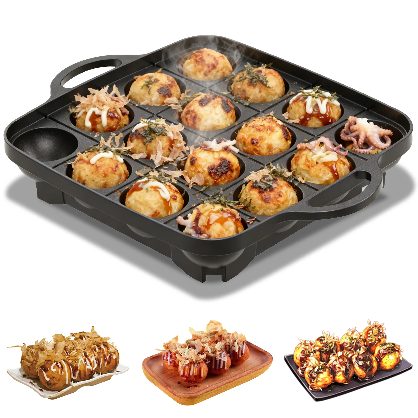 16 Holes Takoyaki Pan Cast Alu – обзор и цена Takoyaki Grill Plate