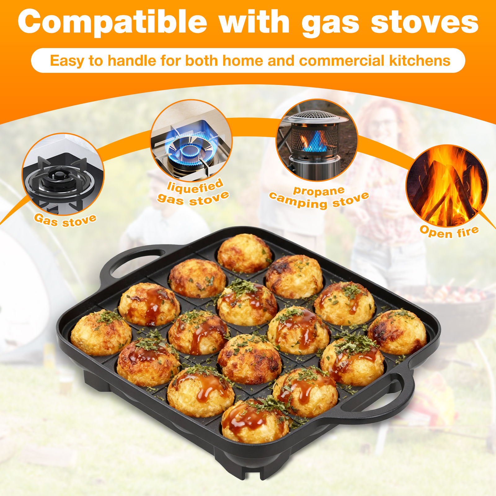 Takoyaki Pan Nonstick Japanese – обзор и цена Takoyaki Grill Plate
