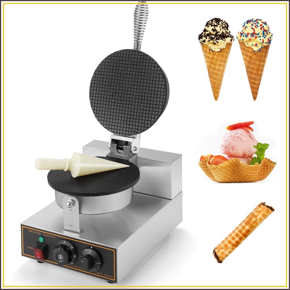 1200W Commercial Waffle Cone M – обзор и цена Waffle Cone Maker