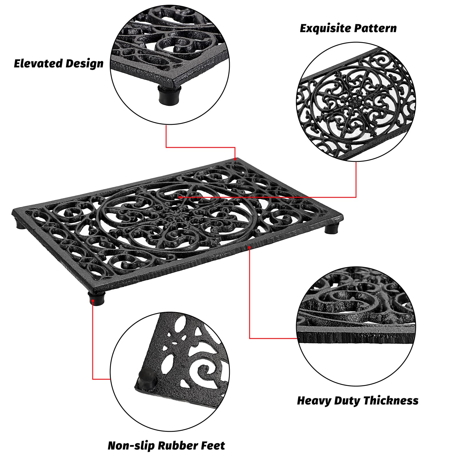 Rectangle Cast Iron Trivet Hea – обзор и цена Cast Iron Corn