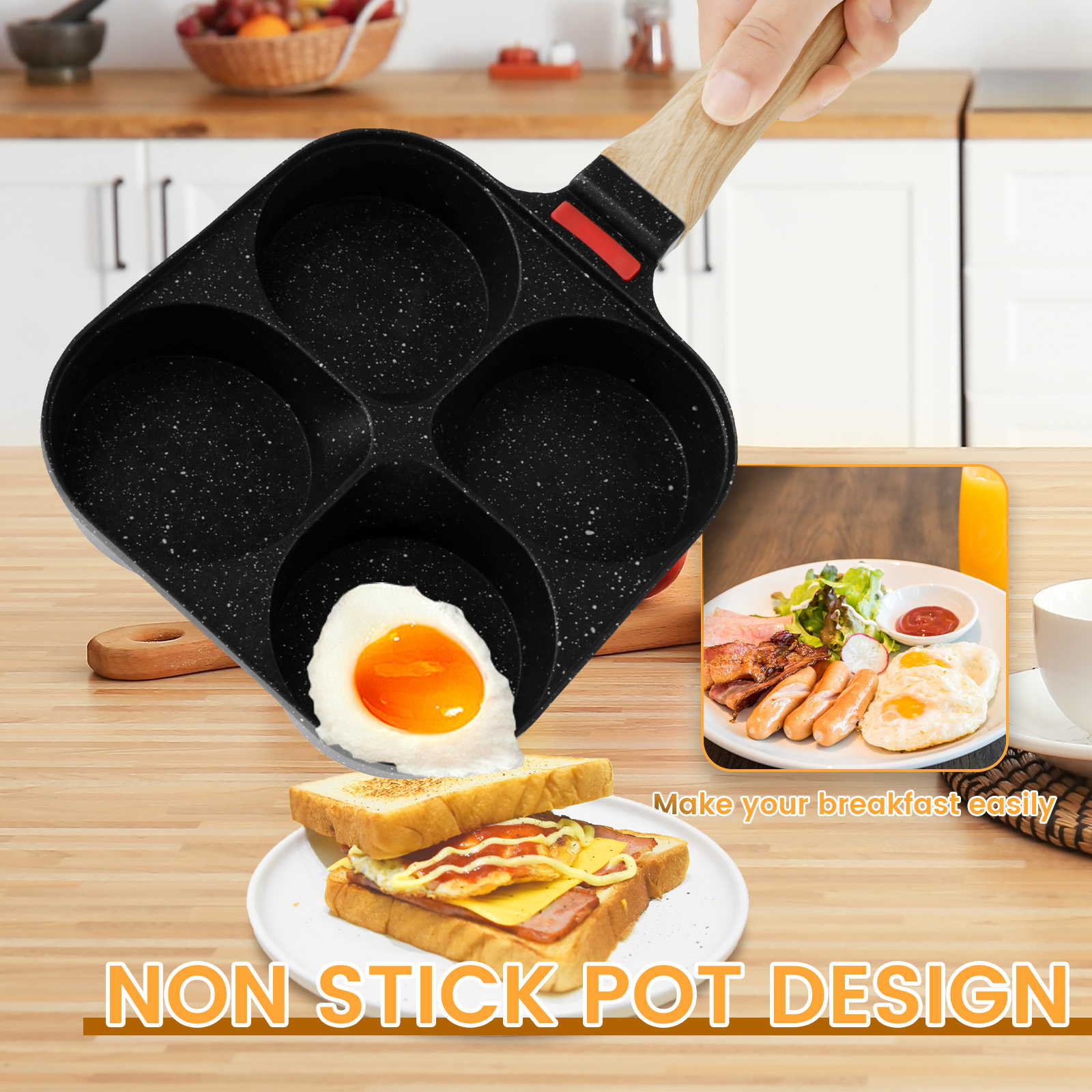 Egg Frying Pan Nonstick Pancak – обзор и цена Mini Pancake Griddle