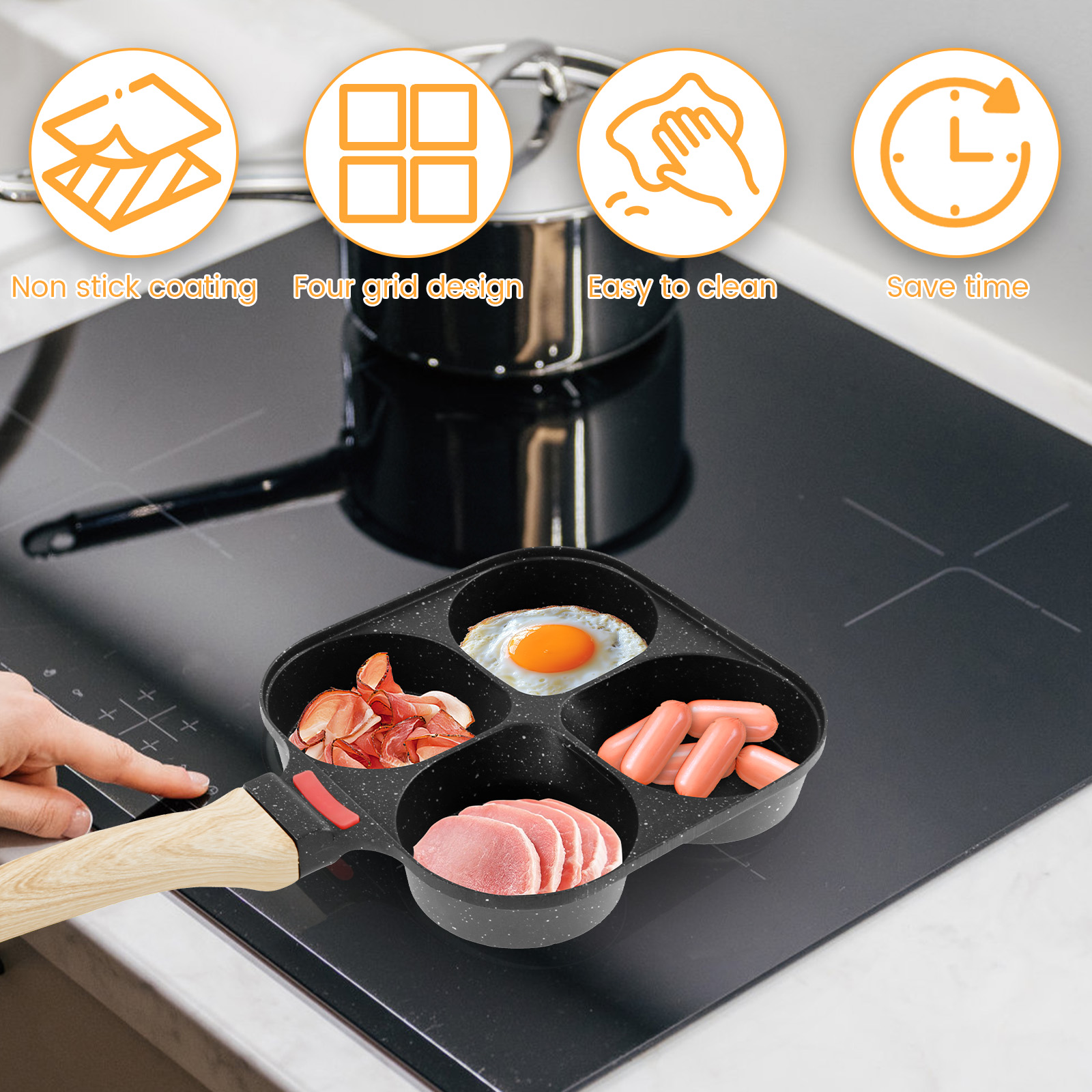 Egg Frying Pan Nonstick Pancak – обзор и цена Mini Pancake Griddle