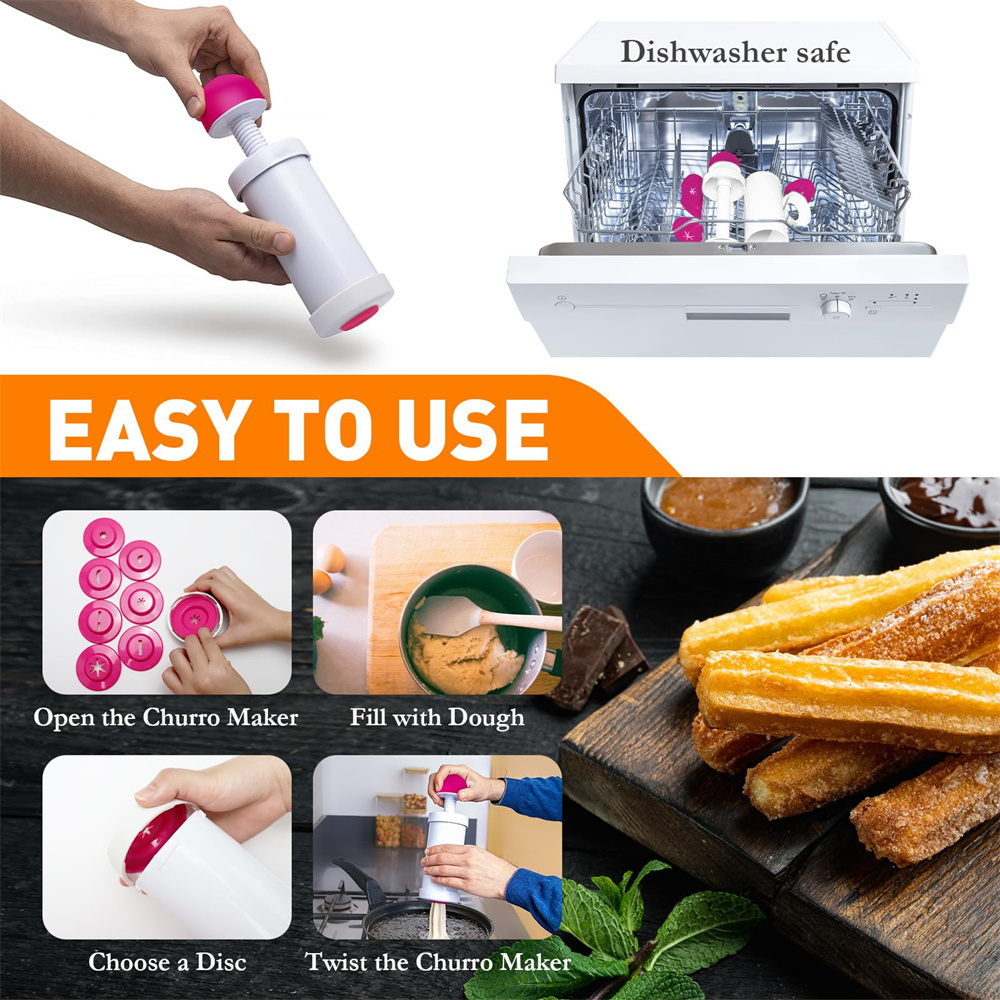 1pc DIY Manual Cookie Press Ma – обзор и цена Churros Maker Gun