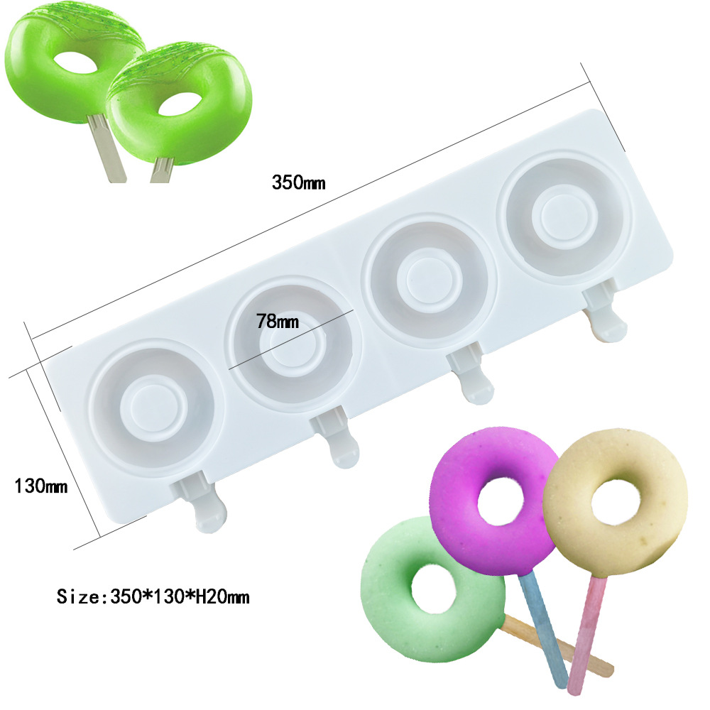 Large Donut 4 Cavity Ice Cream – обзор и цена Donut Mold Silicone