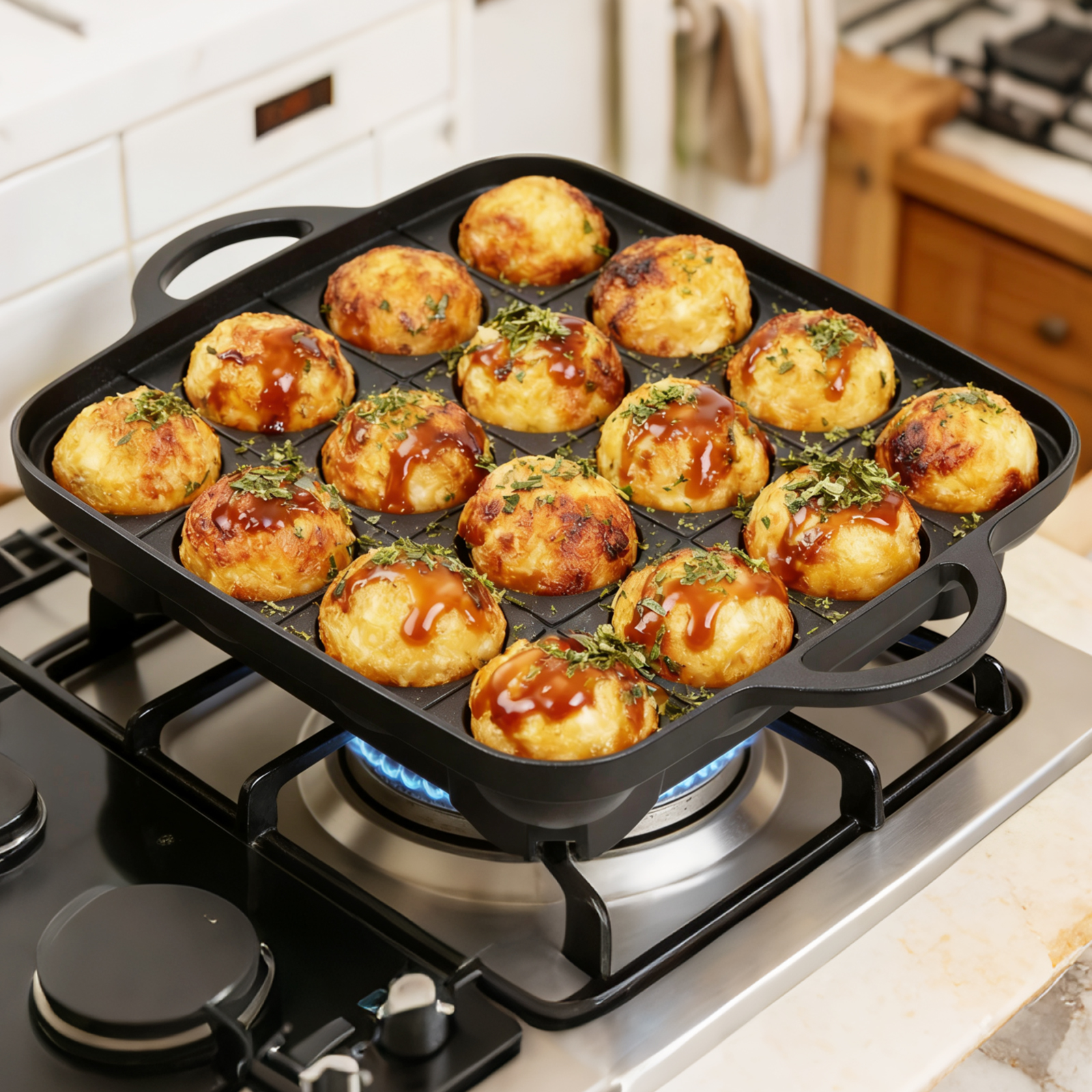 Takoyaki Pan 16 Hole Octopus B – обзор и цена Takoyaki Grill Plate