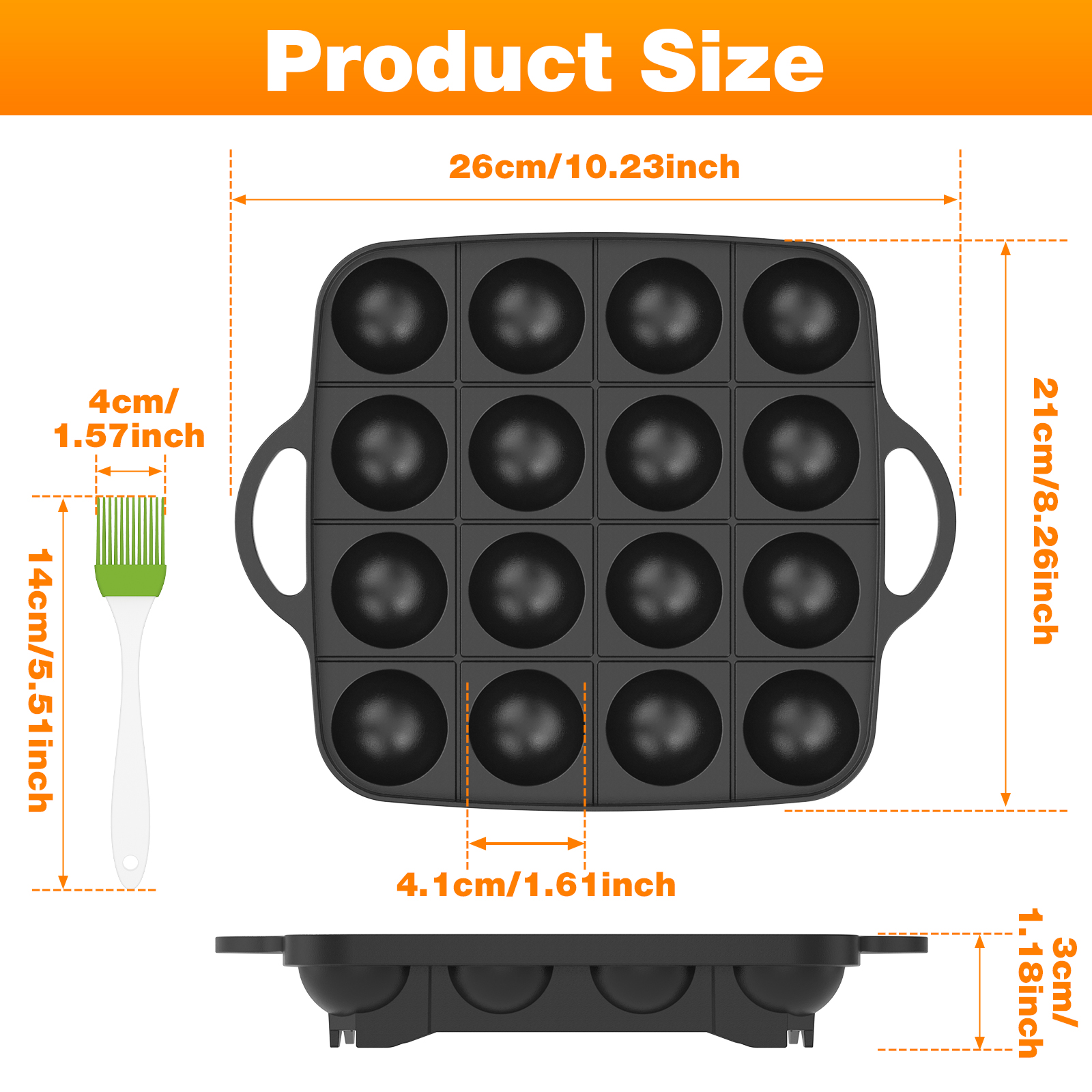 Takoyaki Pan 16 Hole Octopus B – обзор и цена Takoyaki Grill Plate