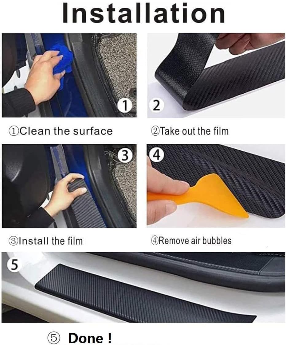 Car Door Sill Plate Guard Stic – обзор и цена Crepe Pan Carbon