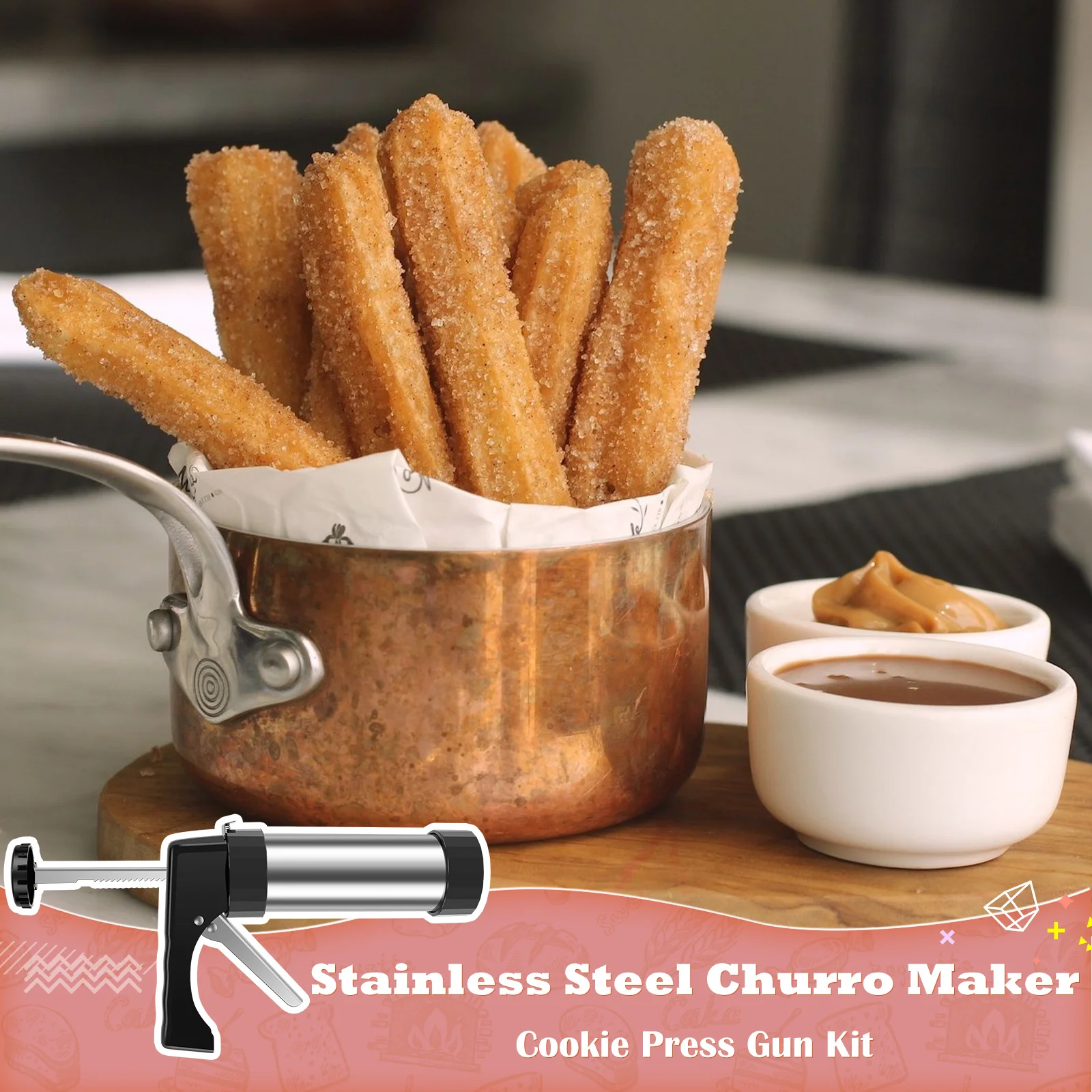 DIY Churro Maker Machine Cooki – обзор и цена Churros Maker Gun