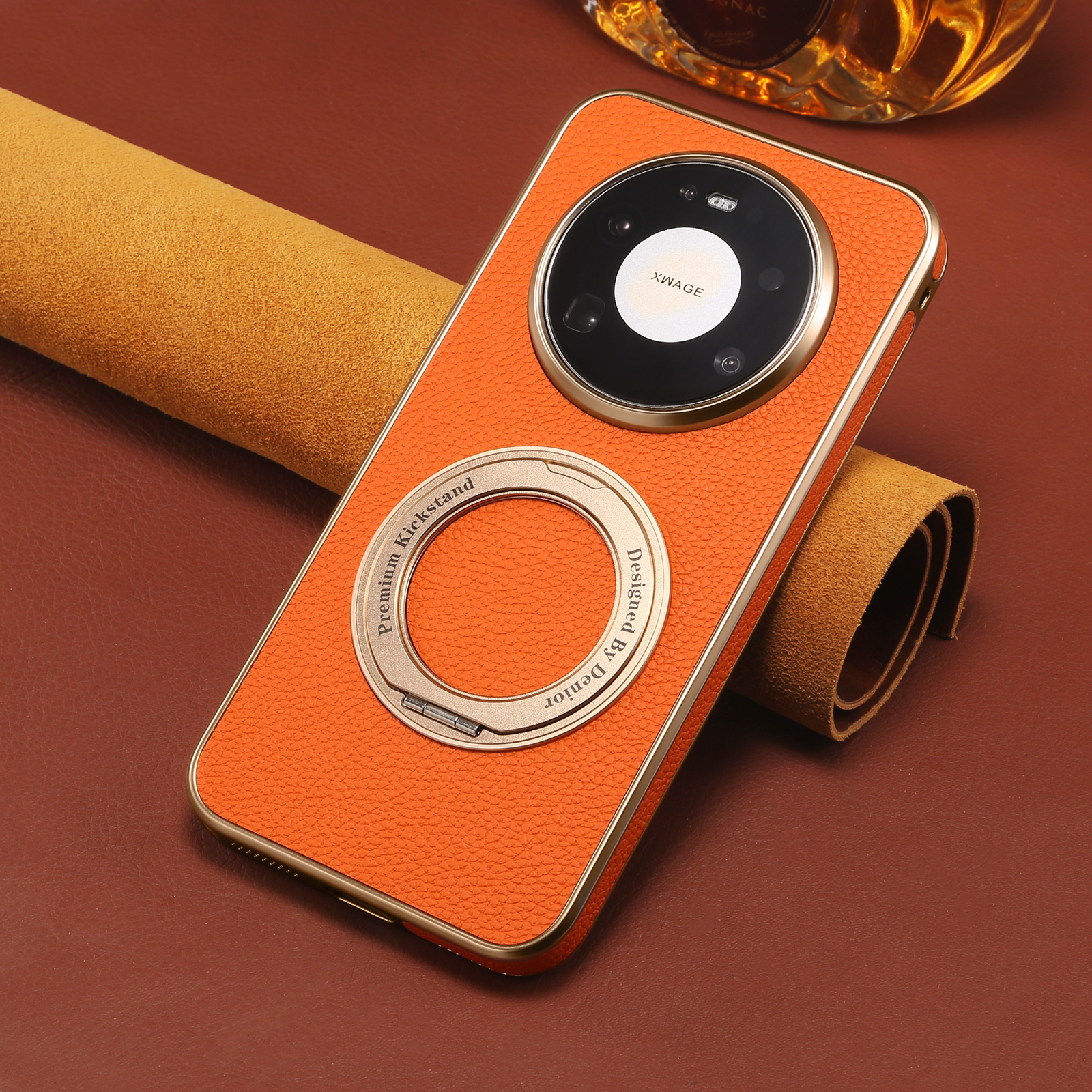 Denior Litchi Grain Phone Case – обзор и цена Taco Stand Holder