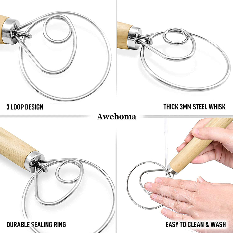Large Hand Danish Dough Whisk  – обзор и цена Danish Pancake Pan