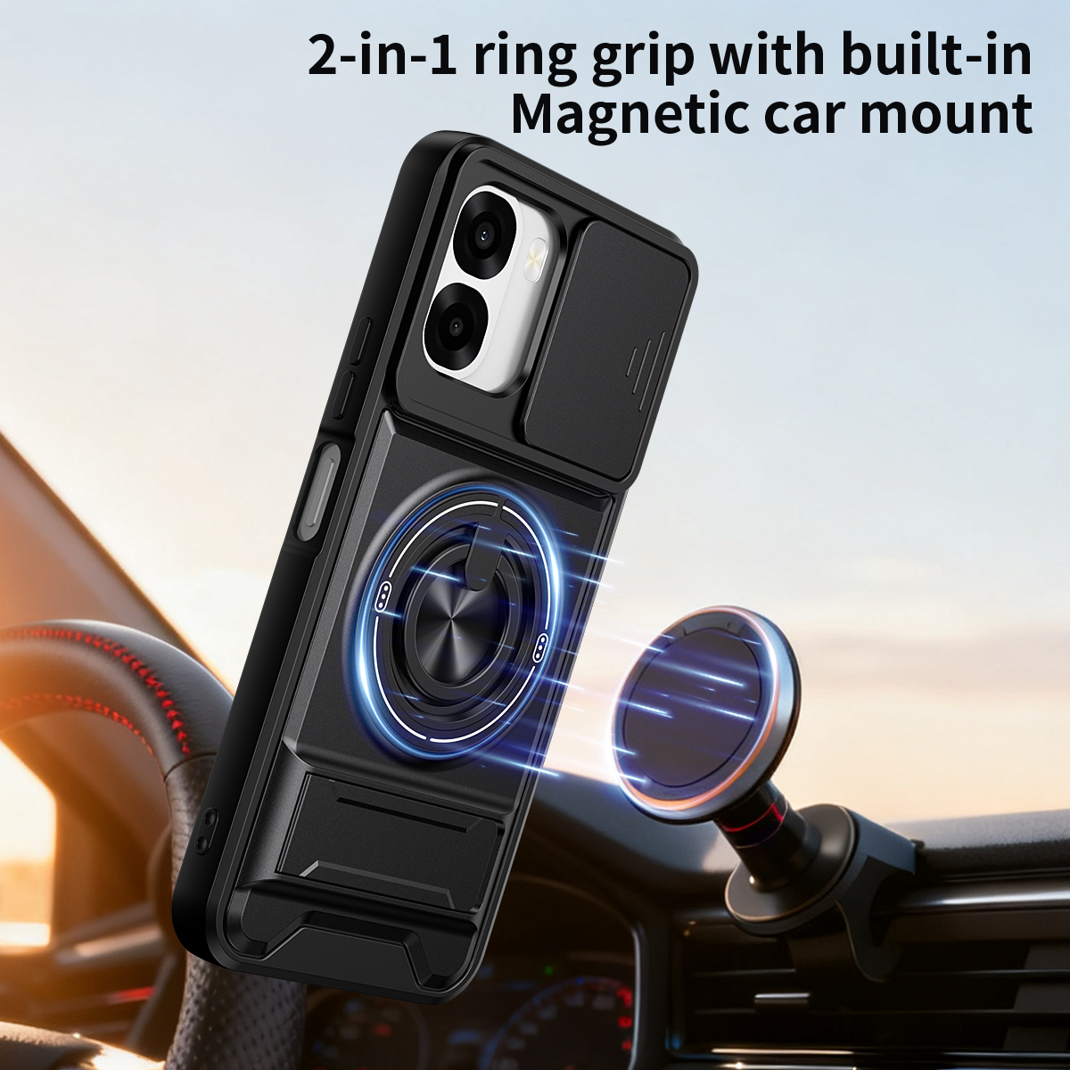 Armor Phone Case For Oppo A6x  – обзор и цена Taco Stand Holder