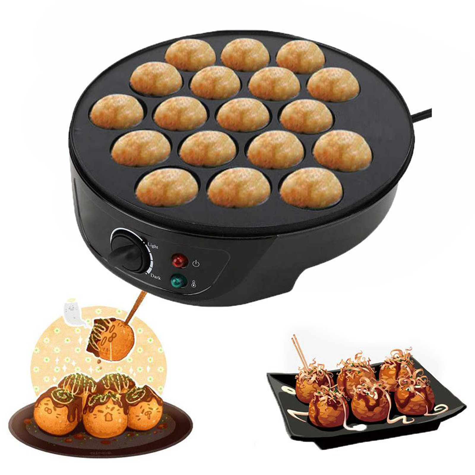 220V Baking Machine Household  – обзор и цена Takoyaki Grill Plate