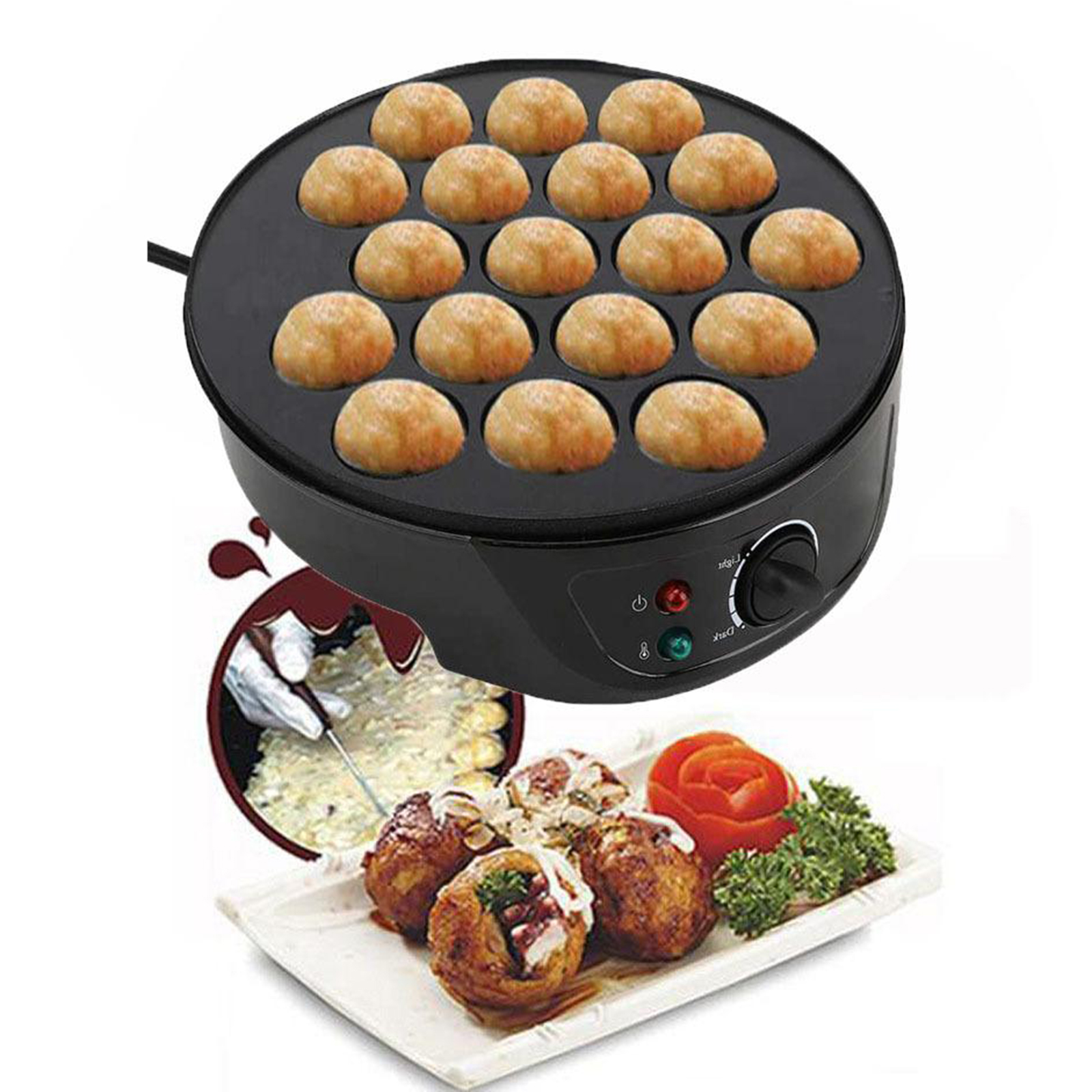 220V Baking Machine Household  – обзор и цена Takoyaki Grill Plate