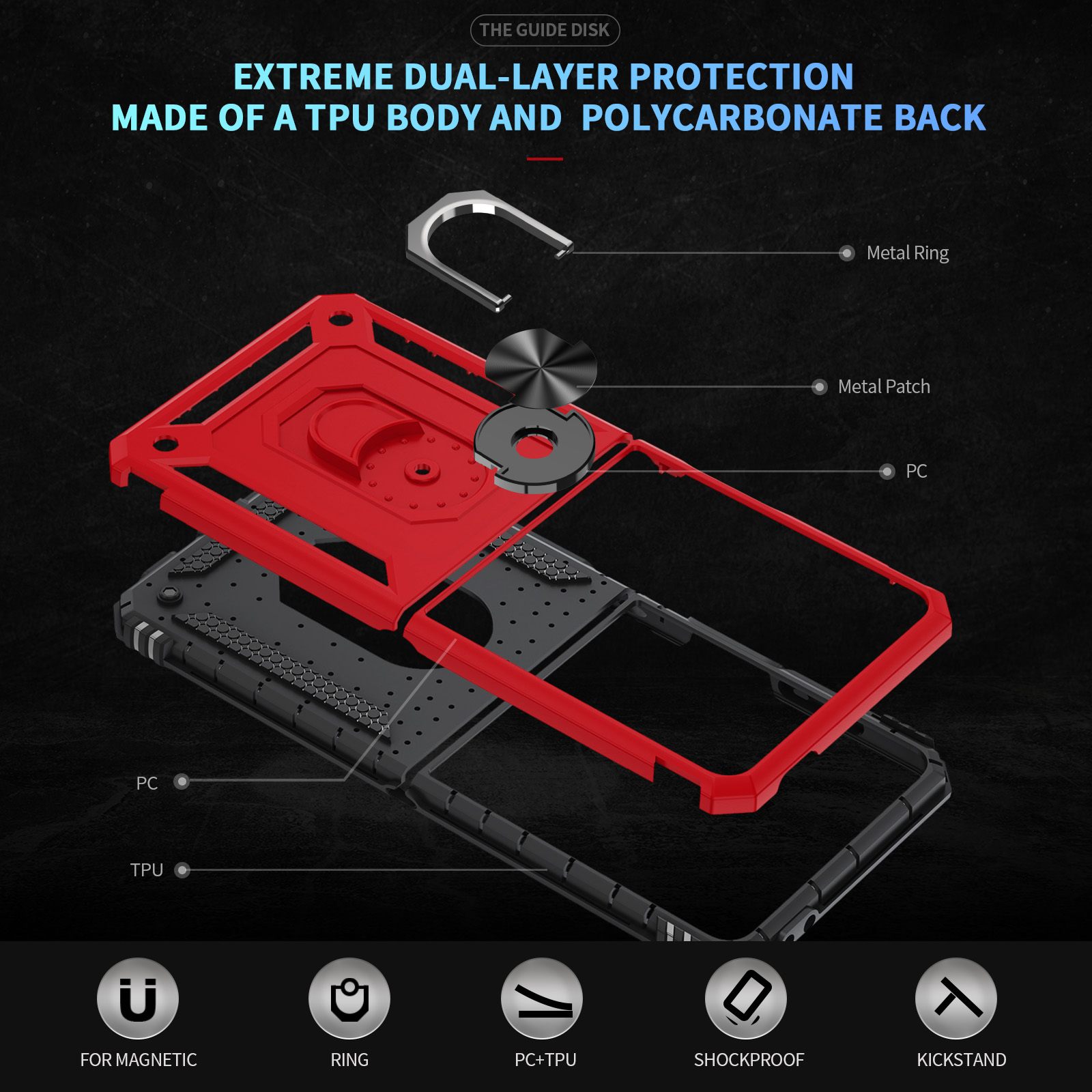 Military-grade Shockproof Phon – обзор и цена Taco Stand Holder