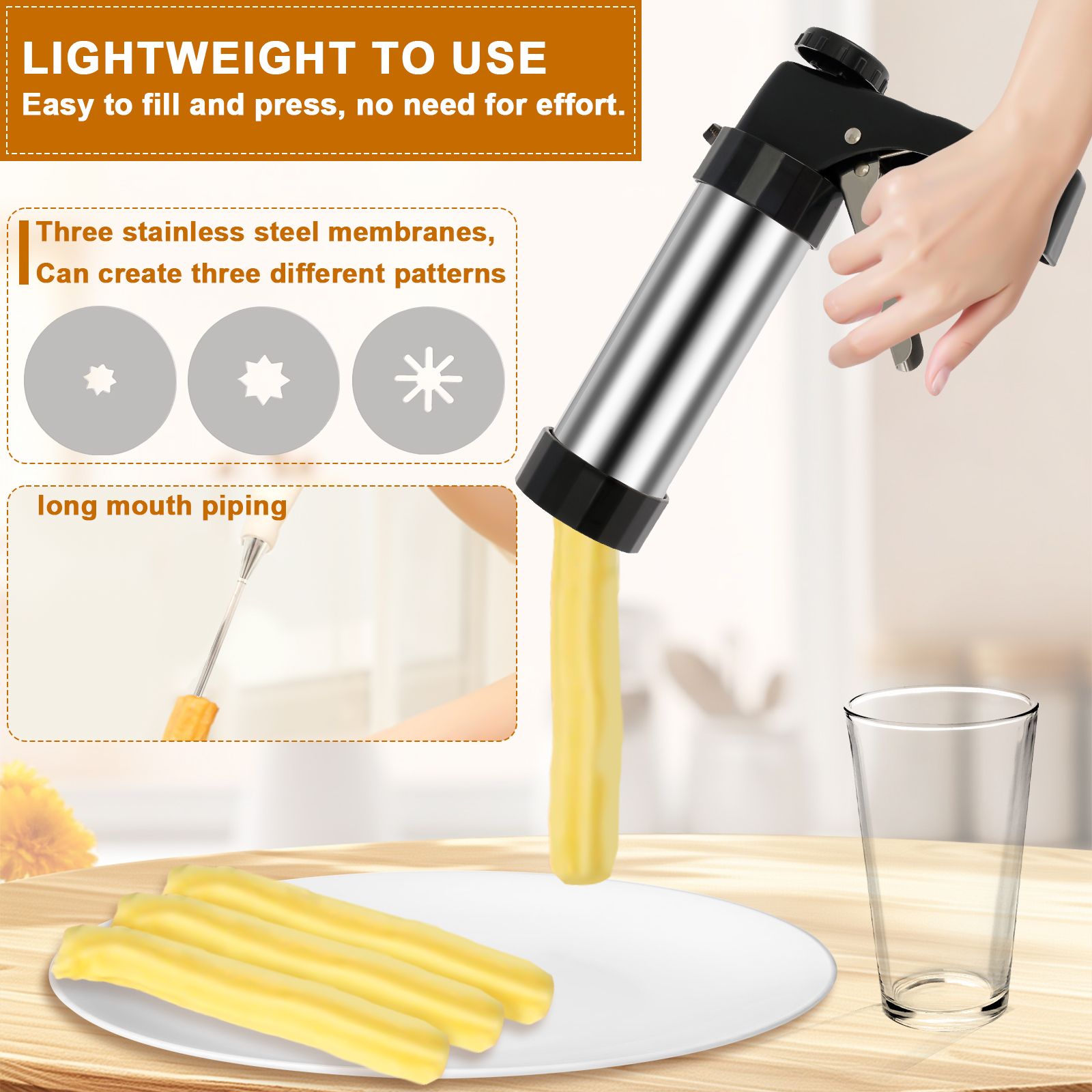 Churro Maker Machine Cookie Pr – обзор и цена Churros Maker Gun