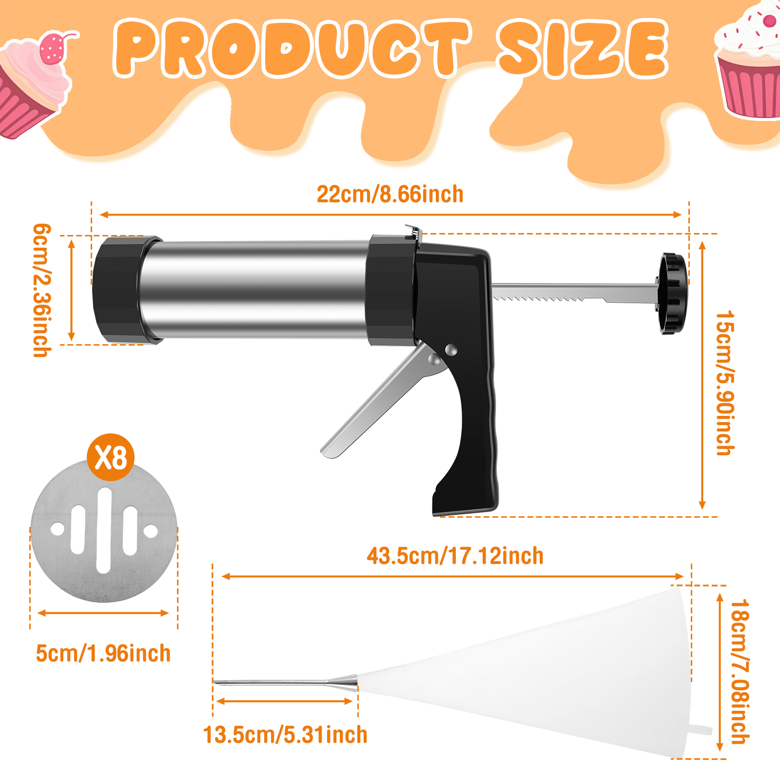 Stainless Steel Cookie Gun Chu – обзор и цена Churros Maker Gun