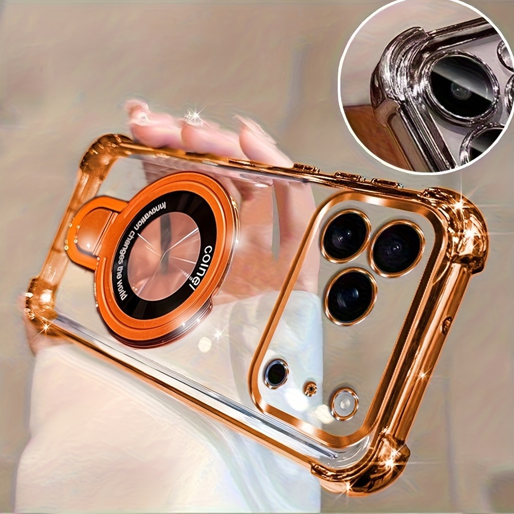 Luxury Plating Phone Case for  – обзор и цена Taco Stand Holder