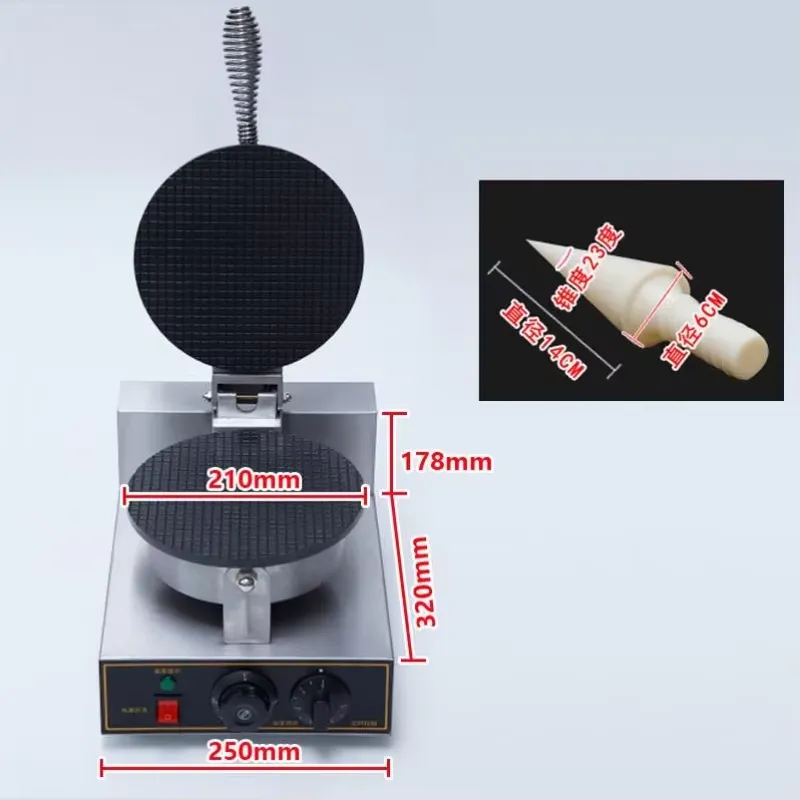 TEBAK Factory Snack Machines E – обзор и цена Waffle Cone Maker