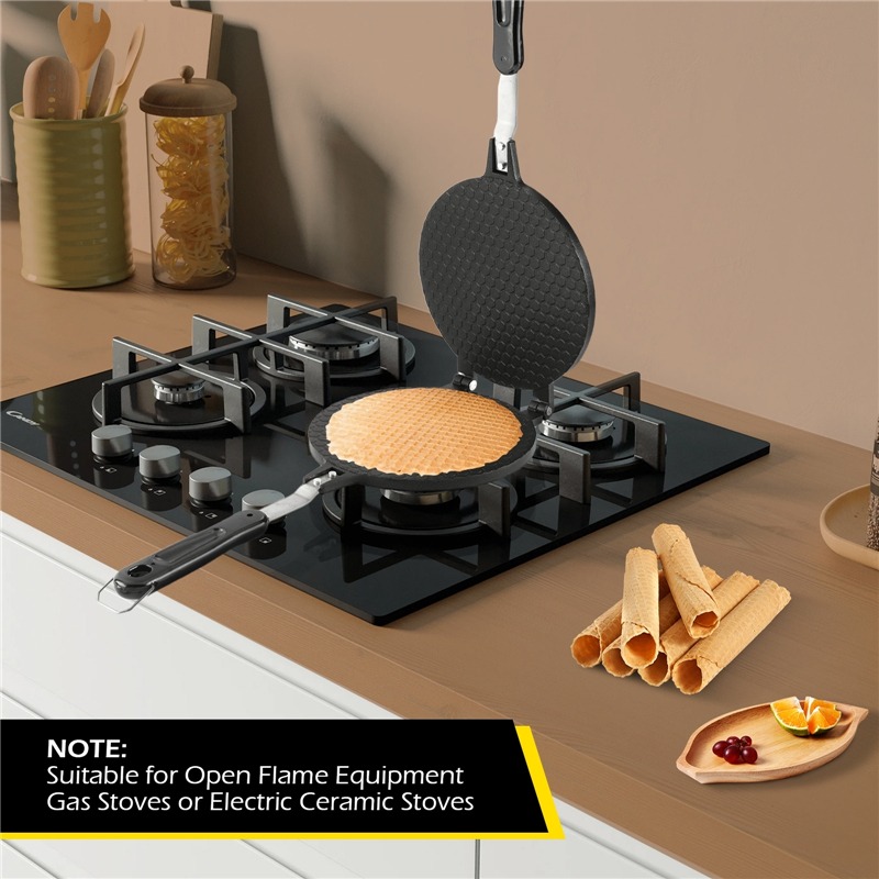 22cm Non-Stick Egg Roll Waffle – обзор и цена Waffle Cone Maker