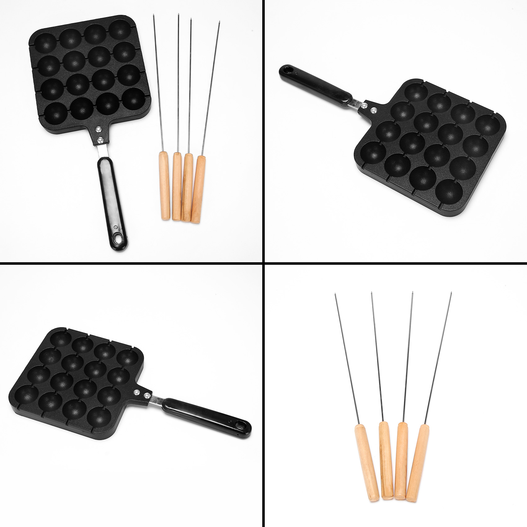 F-T 16 Holes Aluminum Takoyaki – обзор и цена Takoyaki Grill Plate