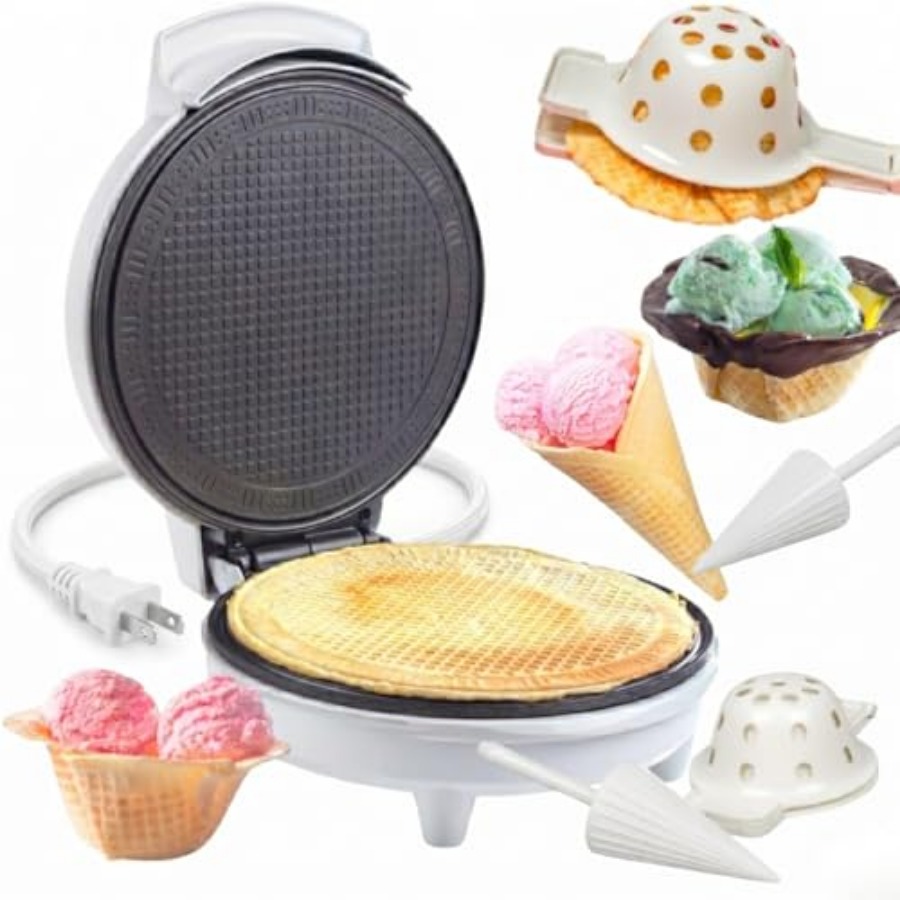 Waffle Cone and Ice Cream Bowl – обзор и цена Waffle Cone Maker