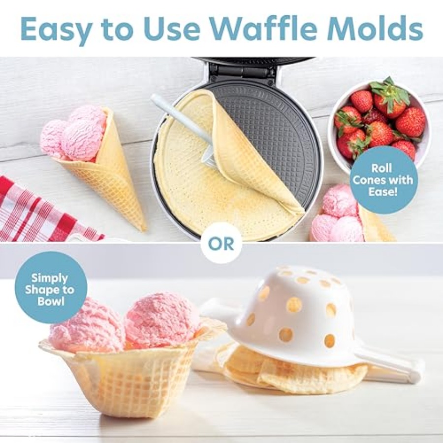 Waffle Cone and Ice Cream Bowl – обзор и цена Waffle Cone Maker