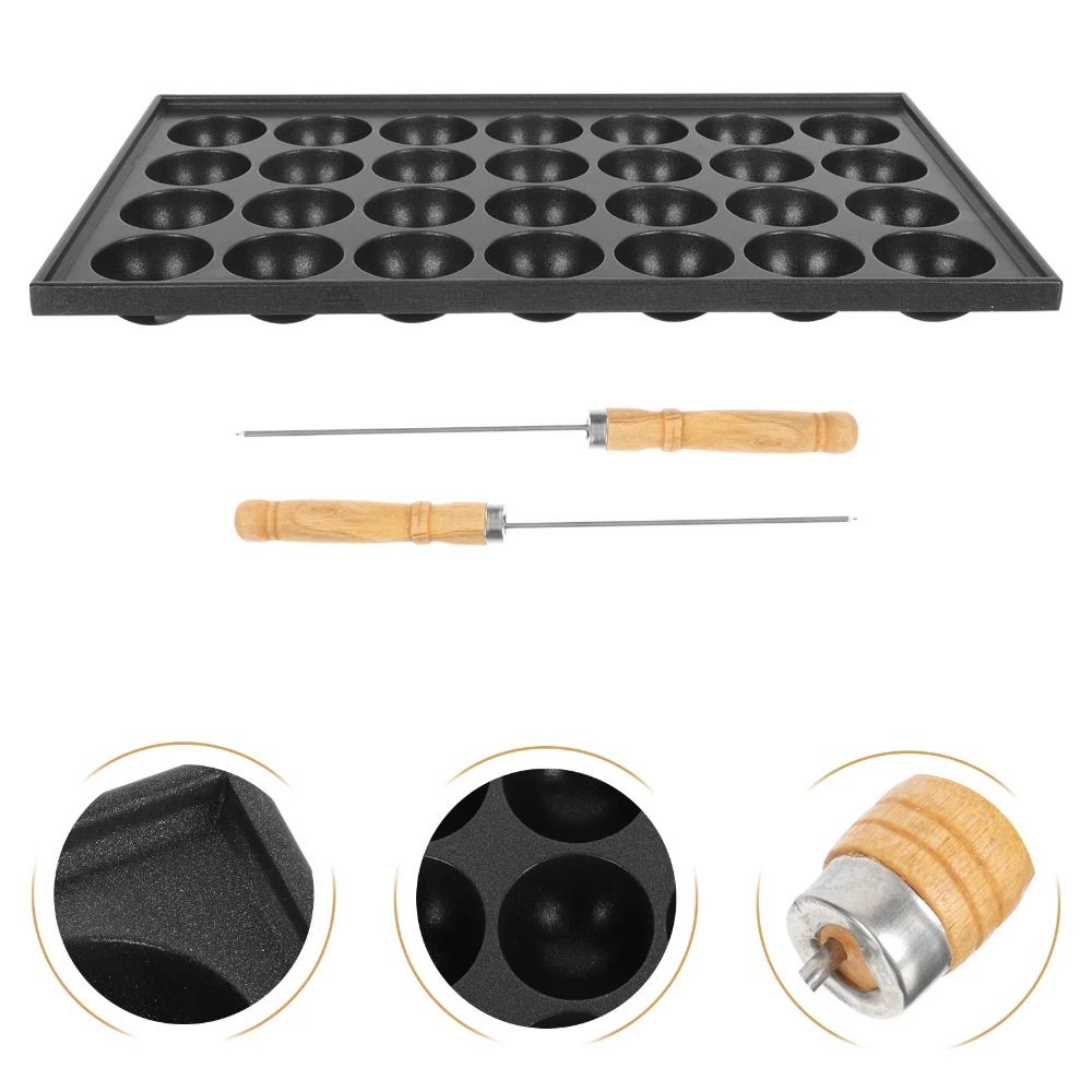 28 Holes Durable Nonstick Tako – обзор и цена Takoyaki Grill Plate