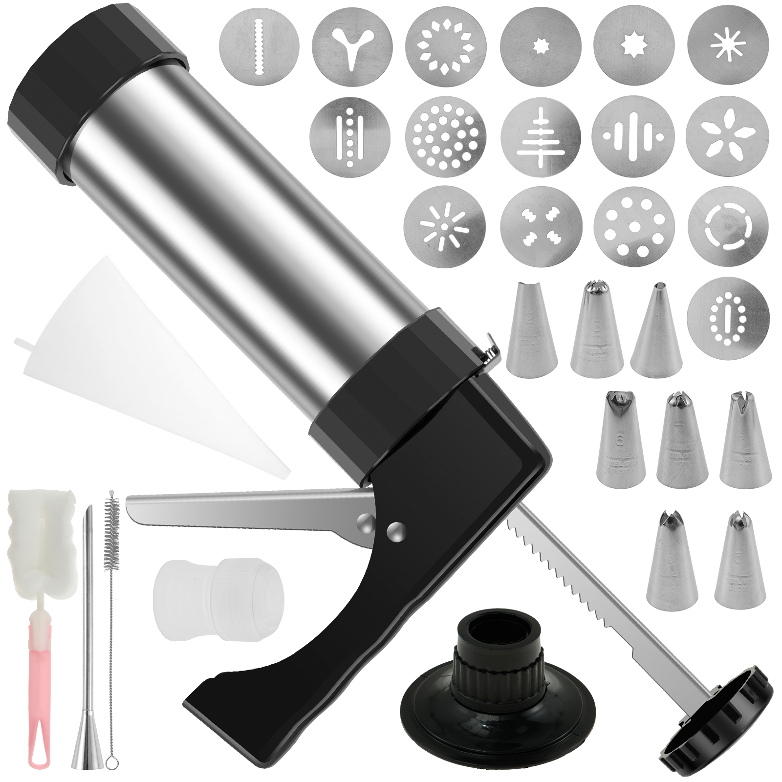 Cookie Press Gun Tips Set Stai – обзор и цена Churros Maker Gun