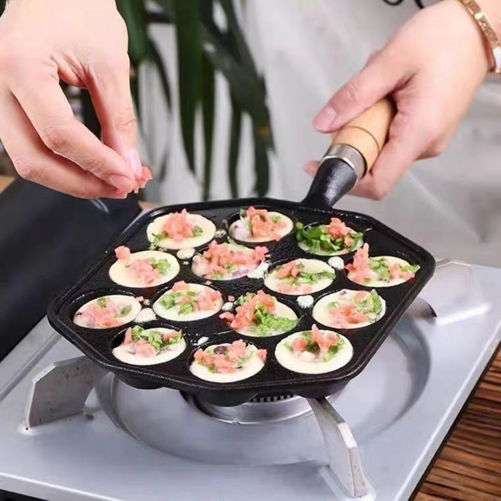 Takoyaki Grill Pan Easy To Cle – обзор и цена Takoyaki Grill Plate