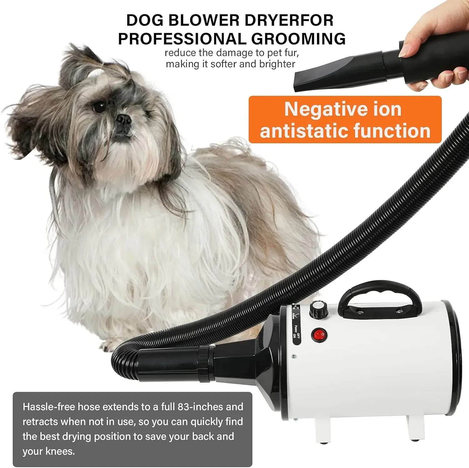 2800W Pet Hair Dryer for Dogs  – обзор и цена Hot Dog Press