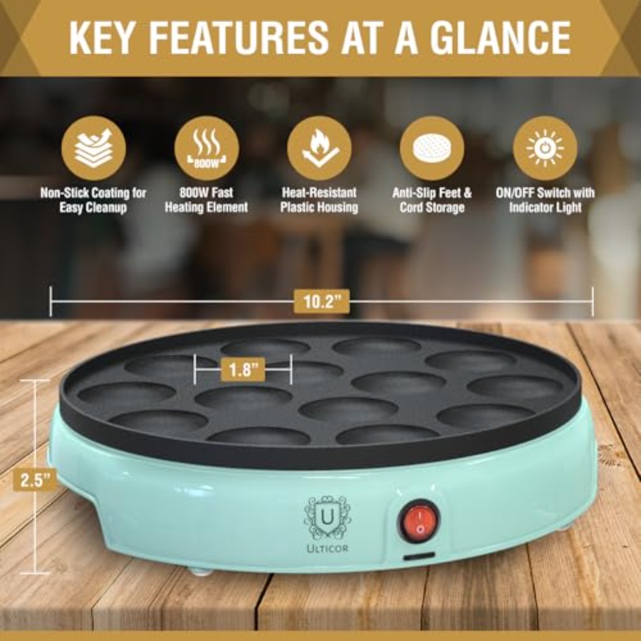 Mini Pancake Maker 14-Hole Ele – обзор и цена Mini Pancake Griddle