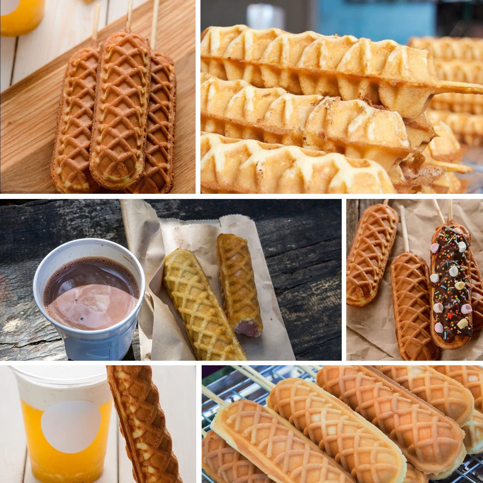 6-Piece Non-stick Waffle Bar M – обзор и цена Corn Dog Stick