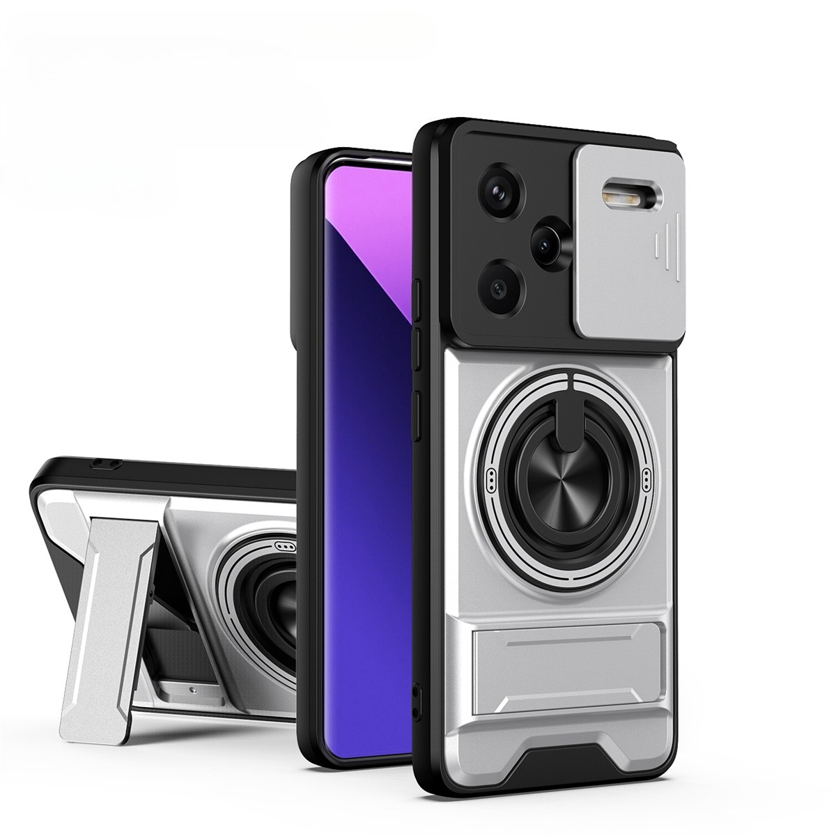 Lens Slide Camera Phone Case f – обзор и цена Taco Stand Holder