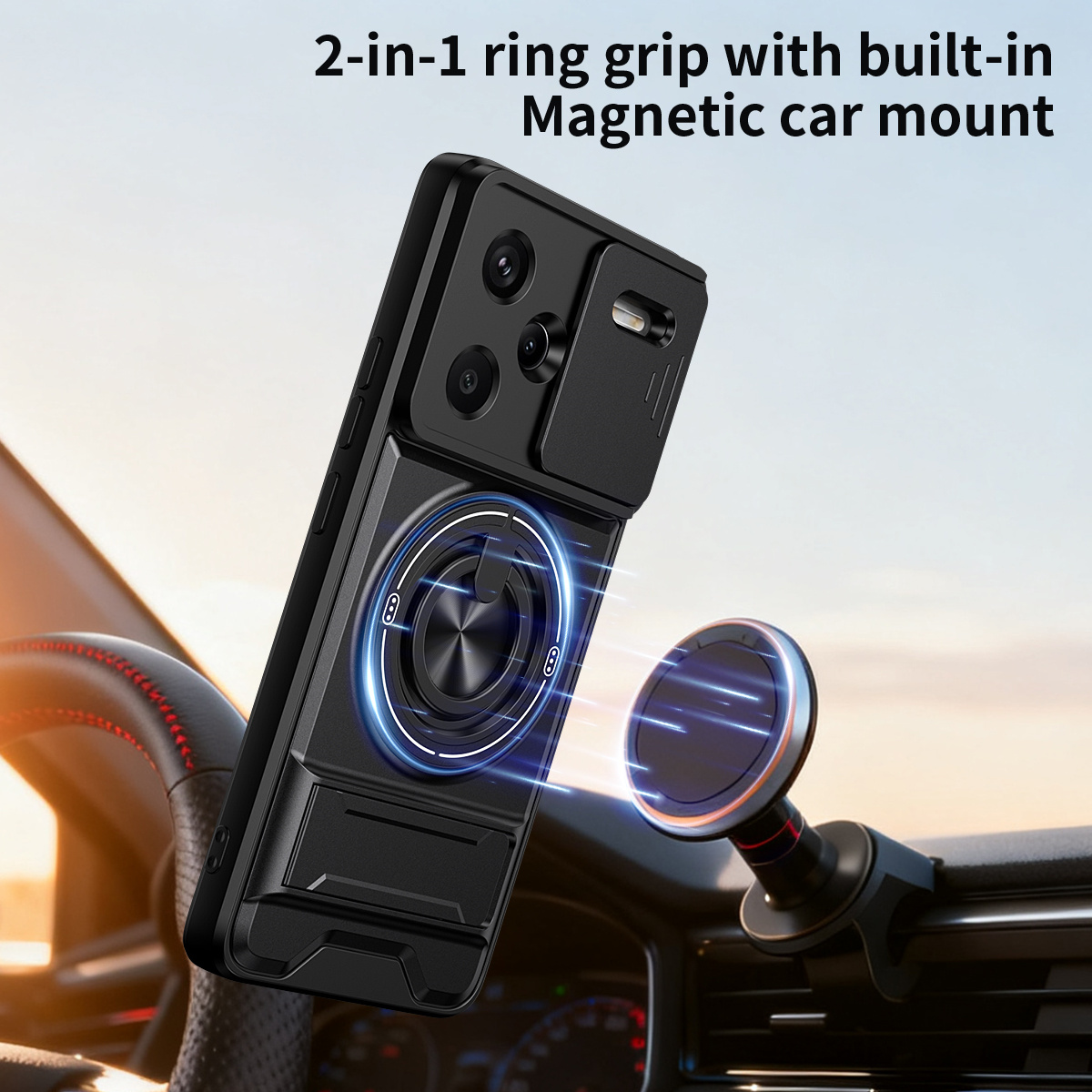 Lens Slide Camera Phone Case f – обзор и цена Taco Stand Holder