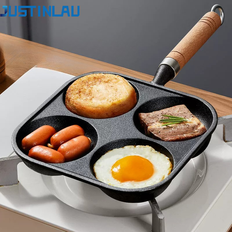 JUSTINLAU 2/4-Hole Omelette Po – обзор и цена Mini Pancake Griddle