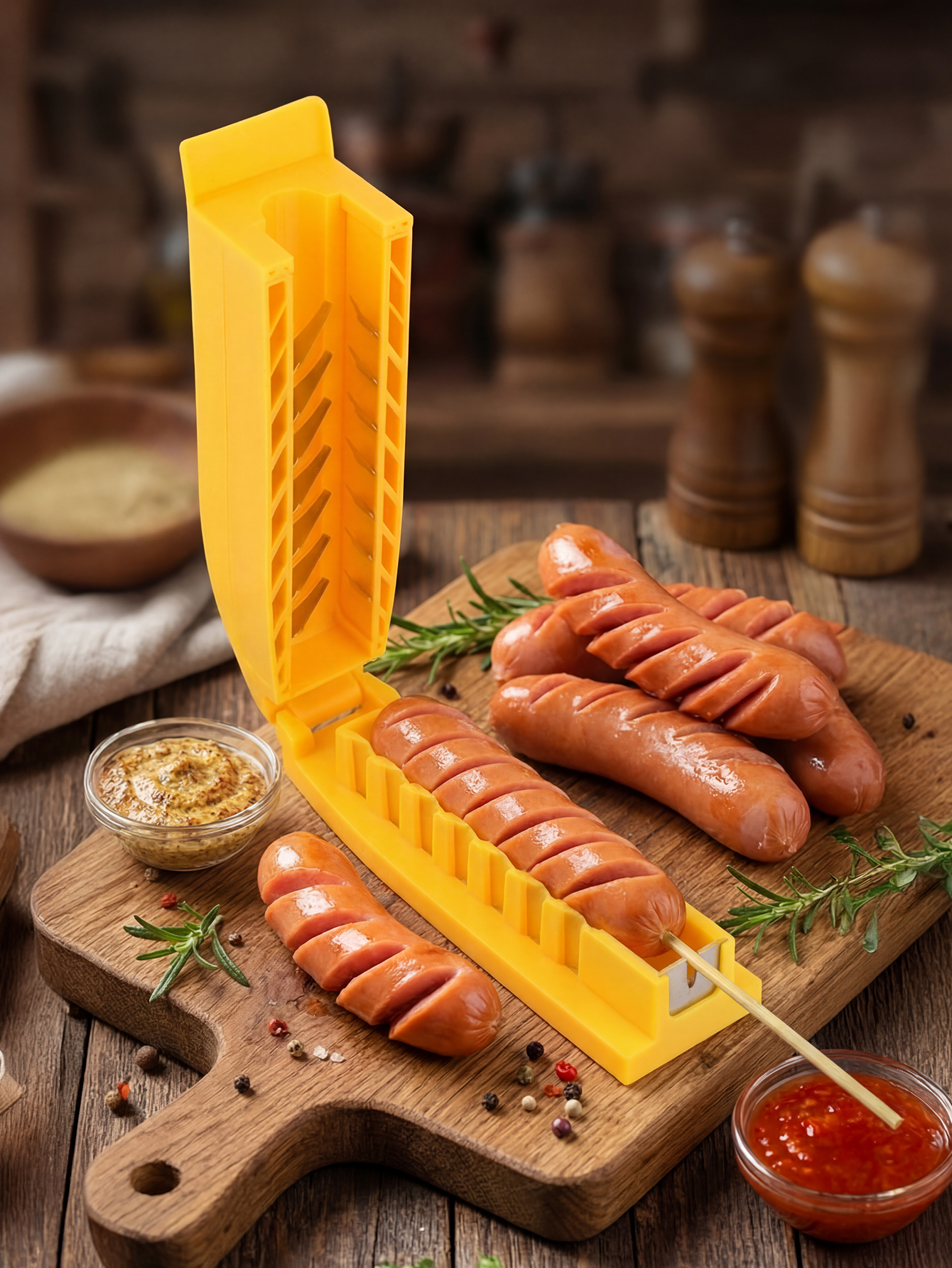 Manual Sausage Slicing Tool Re – обзор и цена Hot Dog Press
