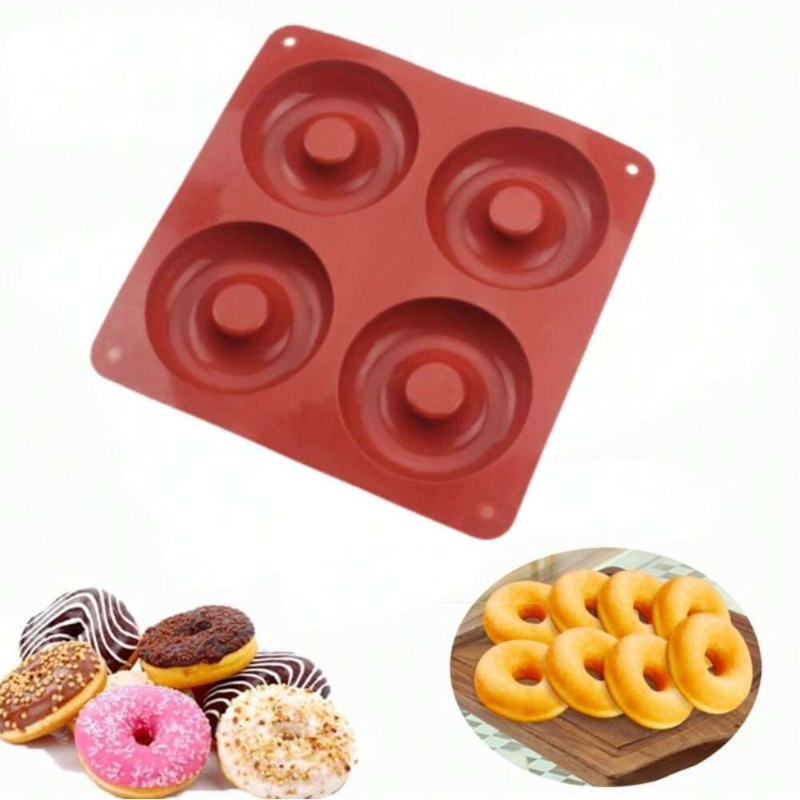 1PC 4 Holes Donut Silicone Mol – обзор и цена Donut Mold Silicone