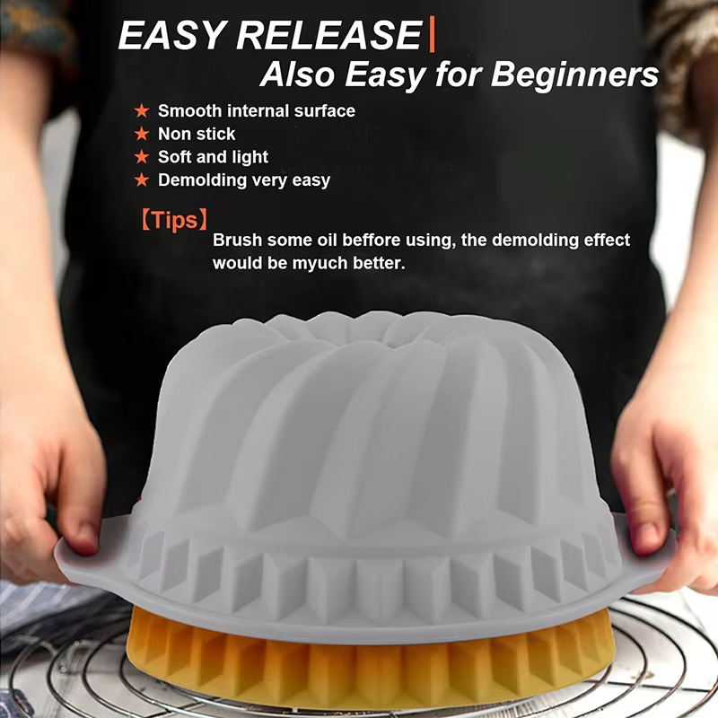 Silicone Fluted Cake Pans Non- – обзор и цена Donut Mold Silicone