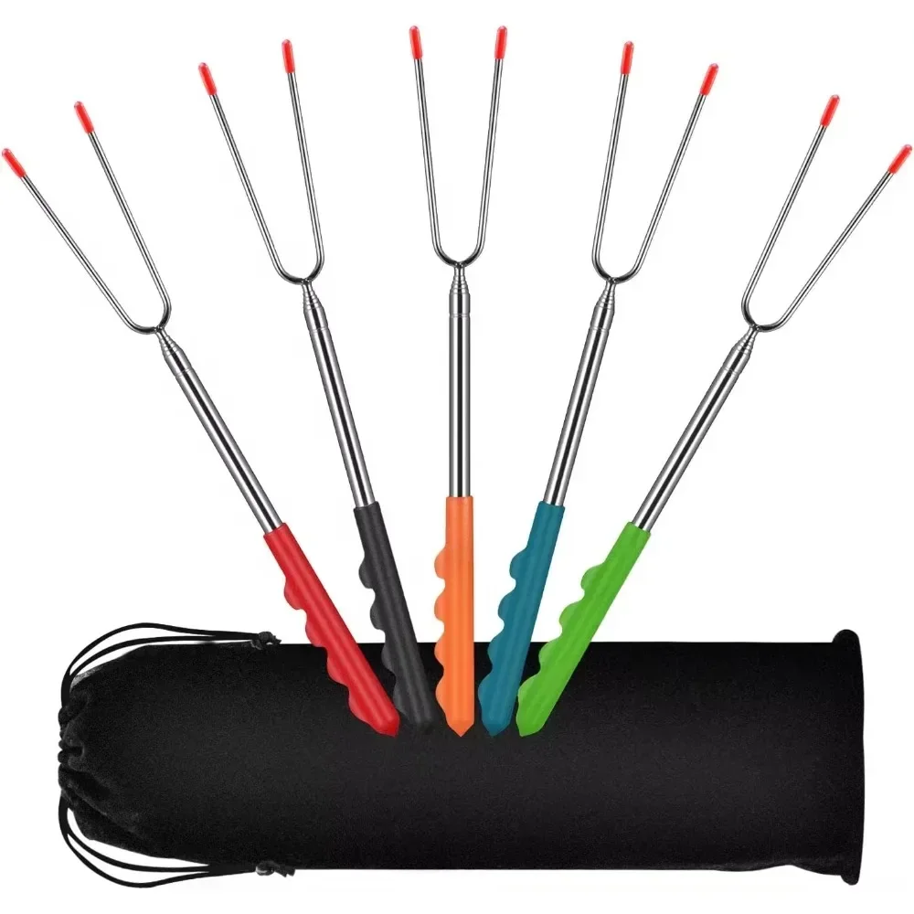 New BBQ Forks Telescopic  Barb – обзор и цена Corn Dog Stick