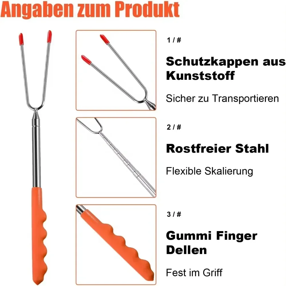 New BBQ Forks Telescopic  Barb – обзор и цена Corn Dog Stick