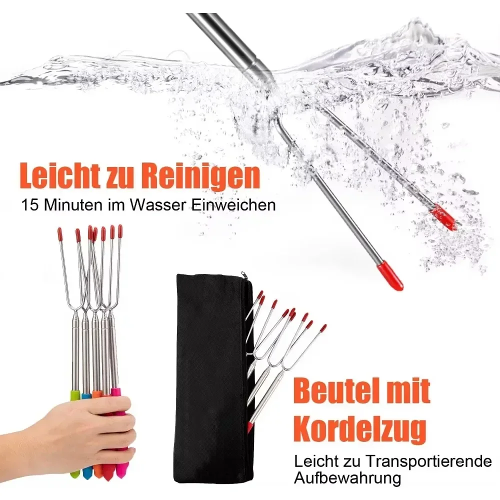 New BBQ Forks Telescopic  Barb – обзор и цена Corn Dog Stick
