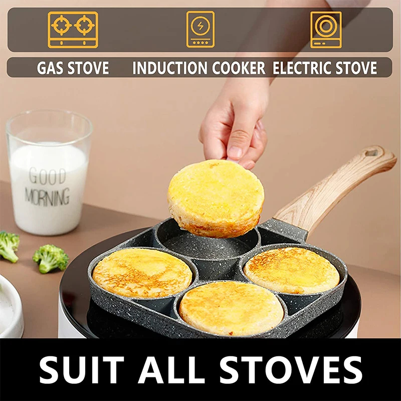 2/4-Hole Frying Pot Pan Thicke – обзор и цена Mini Pancake Griddle