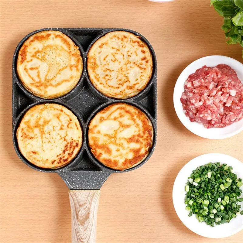 2/4-Hole Frying Pot Pan Thicke – обзор и цена Mini Pancake Griddle